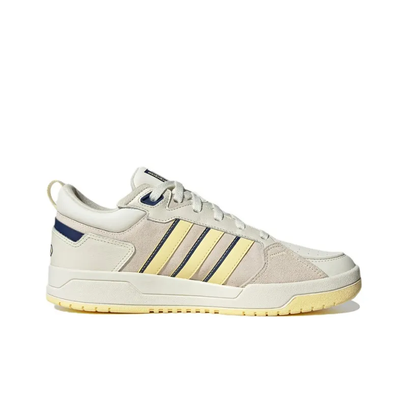 Adidas Neo 100DB Lightweight Wear resistant And Non slip Low Top Skateboard Shoes Unisex White Gray Yellow Blue-1