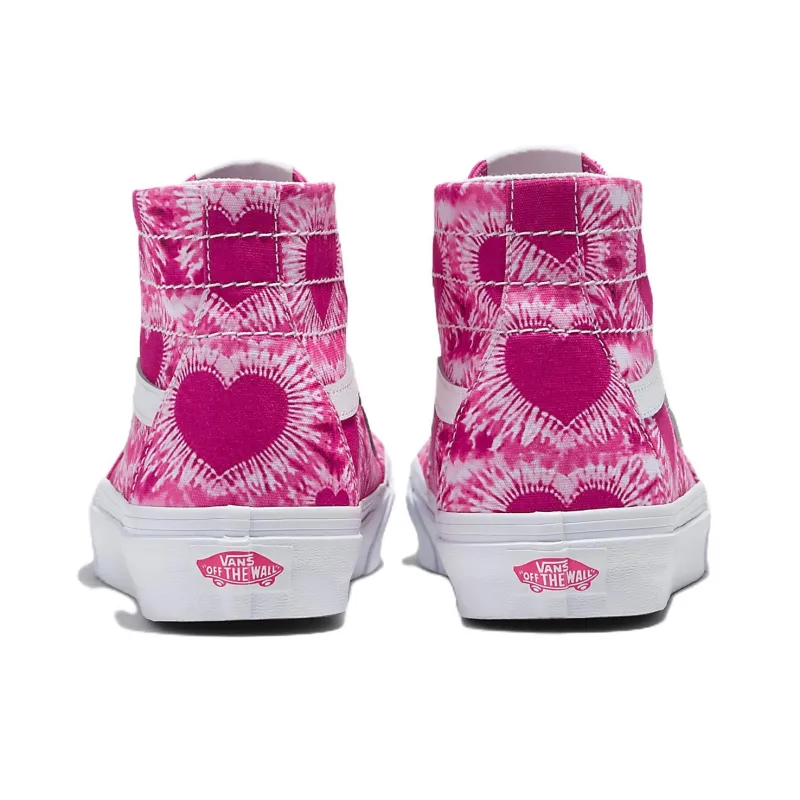 Vans Sk8 Hi Tie dye Hearts 'Pink'-3