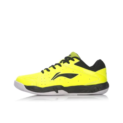 LINING Lightning Strike Badminton Shoes Men Low-Top Neon Yellow/Black