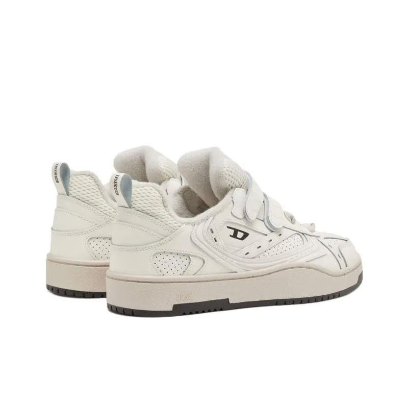 DIESEL S-Ukiyo Low-Top Skateboard Shoes Men's White-3