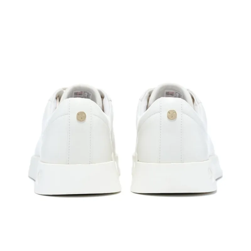 LI NING 1990 Classic Collection Anti Slip Wear Resistant Low Top Skateboard Shoes Women's Ecru-3