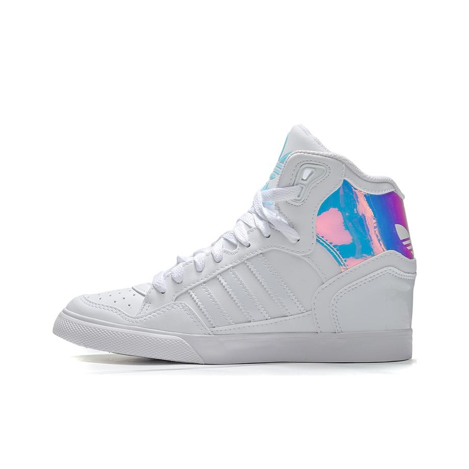 Adidas Originals Extaball Up Skateboarding Shoes Women s High top White POIZON