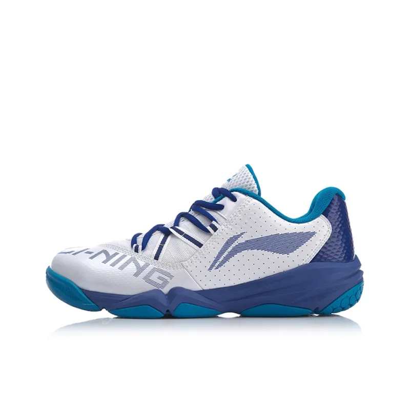 LiNing Dovega Wear Resistant Slip Resistant Lightweight Low Top Running Shoes Unisex White Blue-0