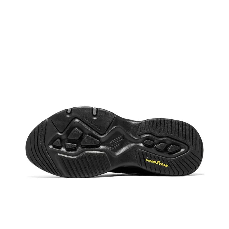 Skechers Lifestyle Anti Slip Wear Resistant Low Top Casual Shoes Men's Black-5