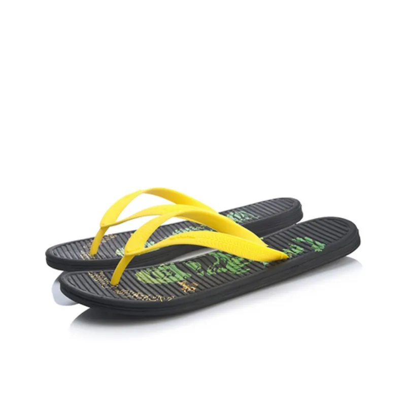 Disney x LiNing LN Slipper EVA Quiet Slide Slippers Men's Yellow Black-2