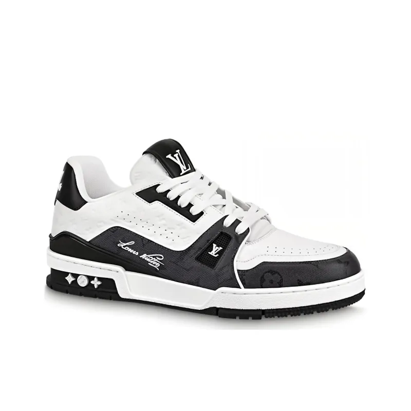 LOUIS VUITTON Lv Trainers 'White Black'-1