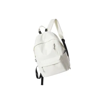 WONHOX Fabric Laptop Backpack Regular Unisex Black/White