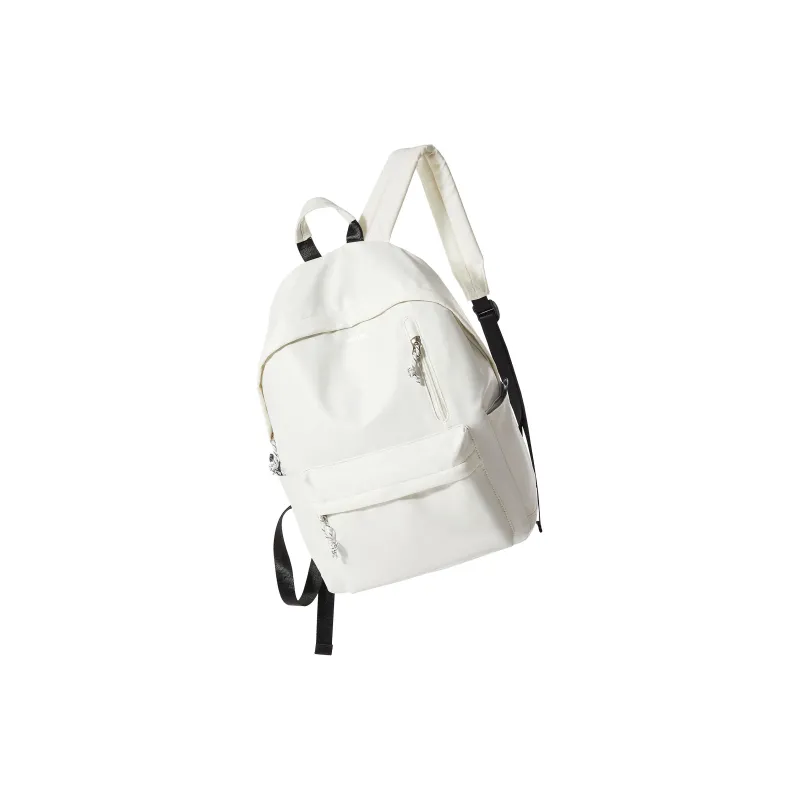 WONHOX Fabric Laptop Backpack Regular Unisex Black/White-6