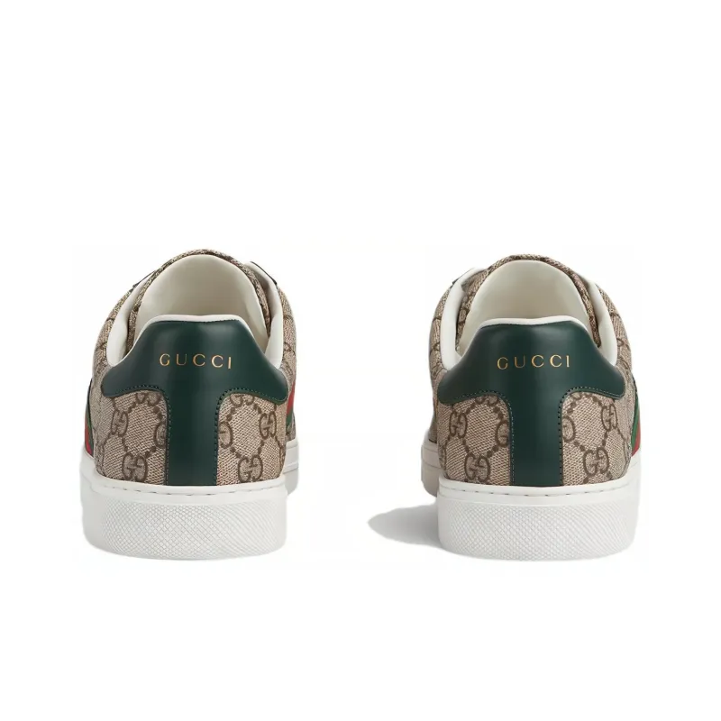 GUCCI Ace 'GG Crystal Canvas Beige'-4