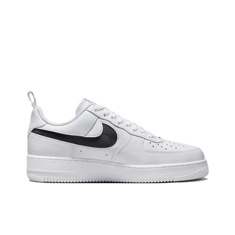 Nike Air Force 1 07 LV8 Reflective Swoosh - White Black-1