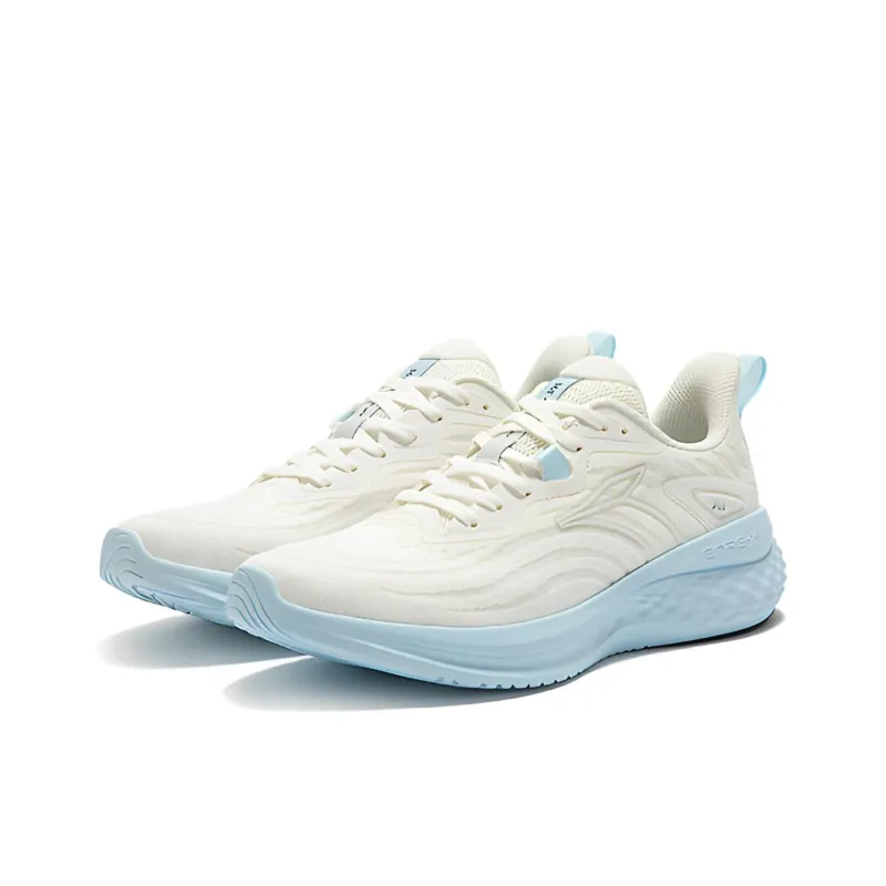 361° E Toughness 1.0 Cushioning, Slip Resistant, And Abrasion Resistant Low Top Casual Running Shoes Men's White Blue-2