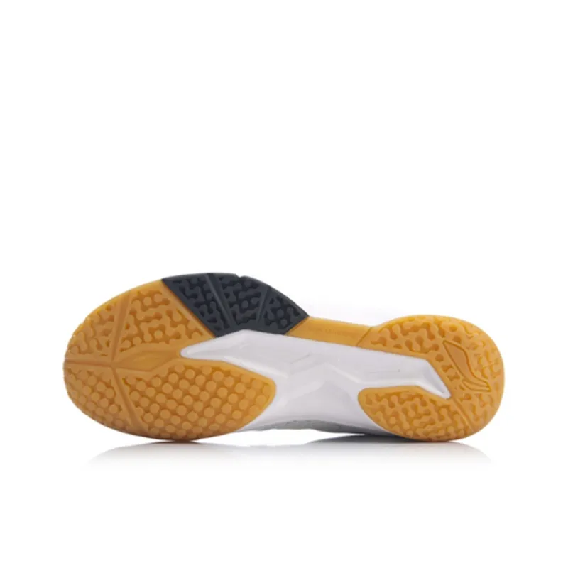 LiNing Swirl V2 Cushioned Slip Resistant Support Lightweight Low Top Badminton Shoes Unisex White-4