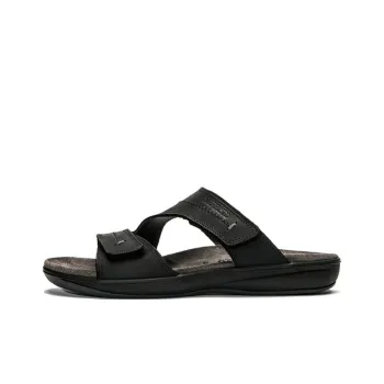 MEPHISTO Slide Slippers Men Black/Brown