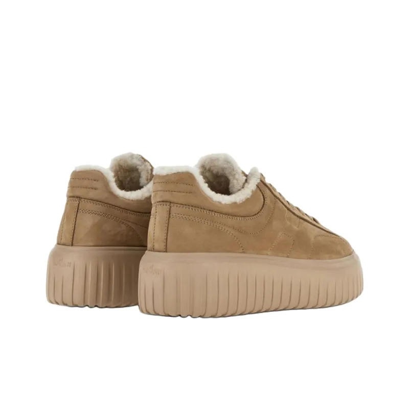 HOGAN H Stripes Low Top Casual Shoes Men's Brown-3