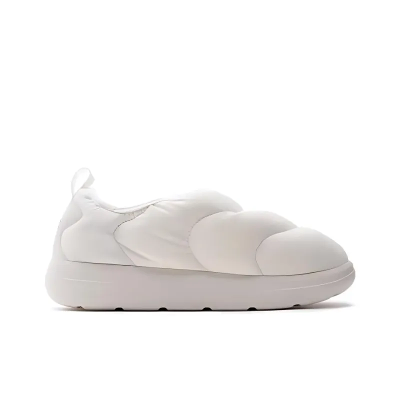MLB Chunky Classic A FLEECE Lightweight Wear Resistant And Warm Low Top Casual Shoes Women's Ecru-1