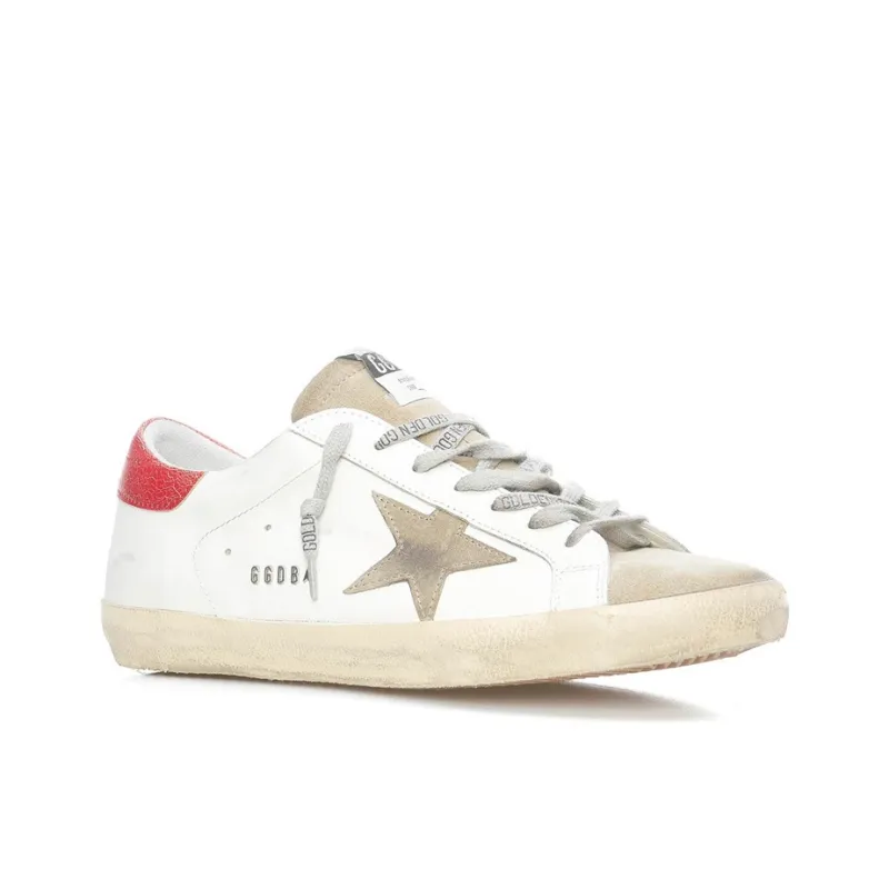 Golden Goose Super Star Stylish Skateboarding Shoes Men's White Vintage Version-2