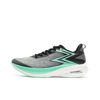361° Flying ET 1.5 Aurora Mint Cushioned Wear Resistant Breathable Rebound Low Top Running Shoes Unisex Obsidian Black