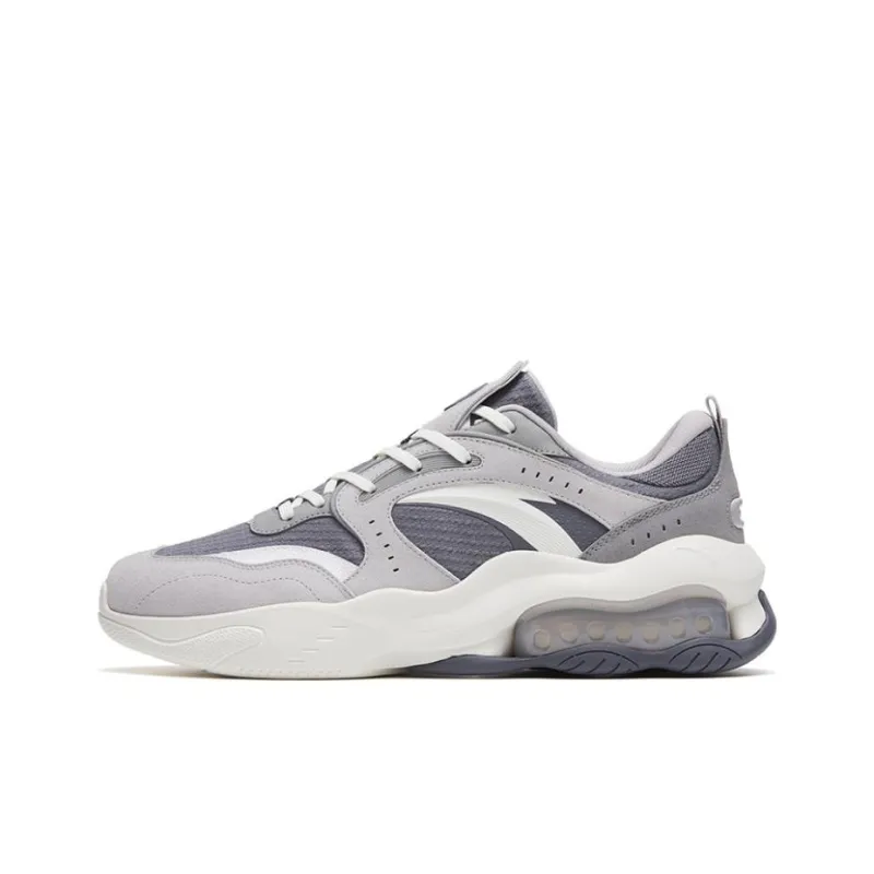 Anta Kaiyuan 982 Anti Slip And Wear Resistant Rebound Low Top Casual Shoes Men's Night Mist Gray-0