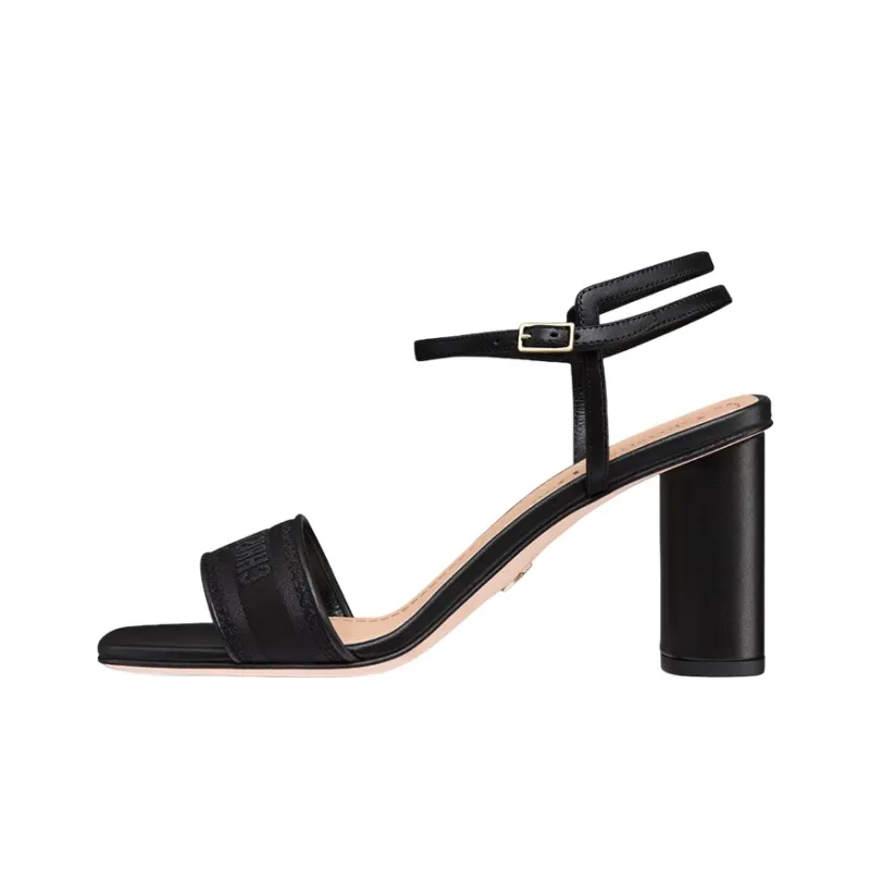 DIOR Dway Stylish Sandal 8cm Women's Black-0
