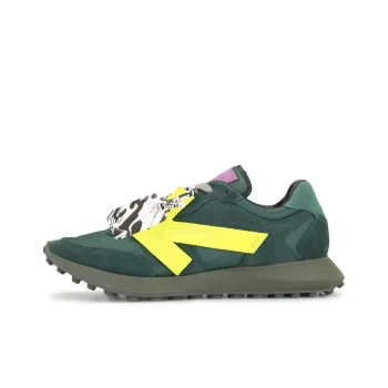 OFF WHITE Arrow Slip Resistant Low Top Sports Casual Shoes Men's Green