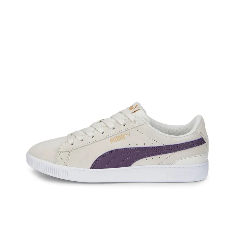 PUMA Vikky V3 Anti-Slip Wear-Resistant Low-Top Skateboard Shoes Women's Gray Purple-0