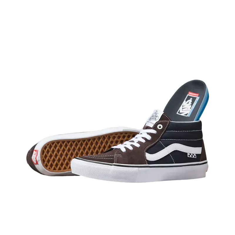 Vans Skate Grosso Mid 'Dark Brown Navy'-2