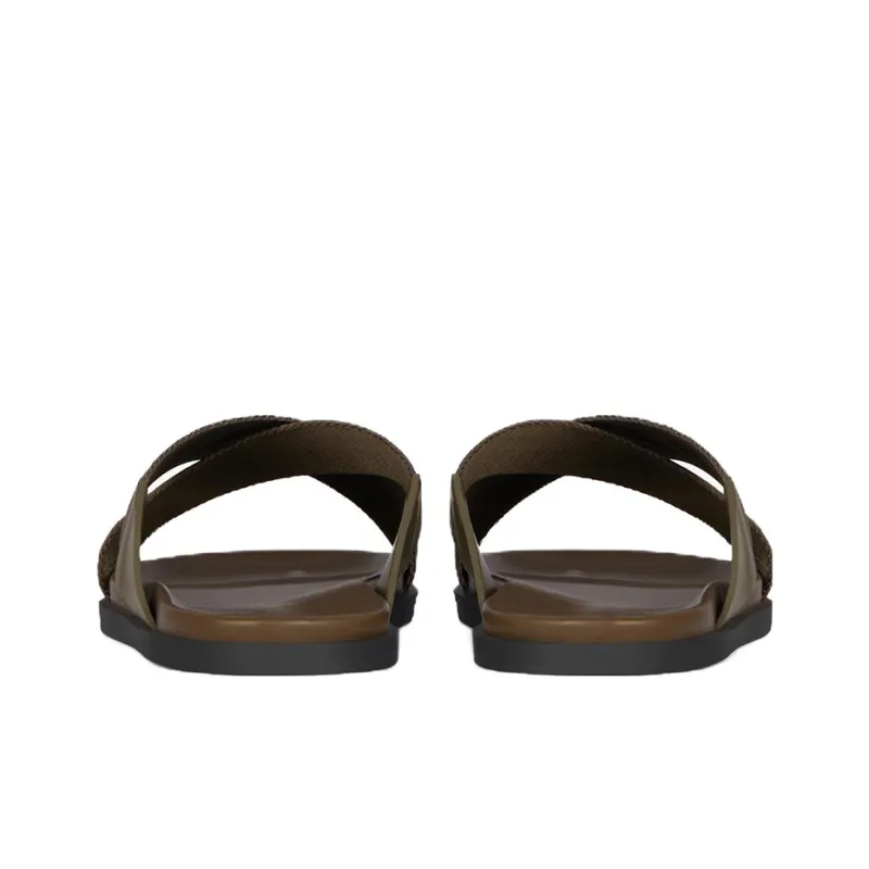 Givenchy G Plage Rubber Sole Slide Slippers Men's Green-4