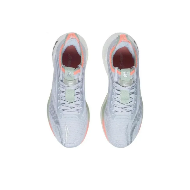 LiNing Shadow Essential Cushioning Anti Slip And Wear Resistant Low Top Running Shoes Women's Light Frost Blue-3