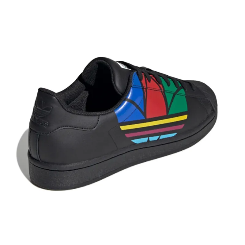 Adidas Superstar Pure 'Colorful Trefoil Core Black'-3
