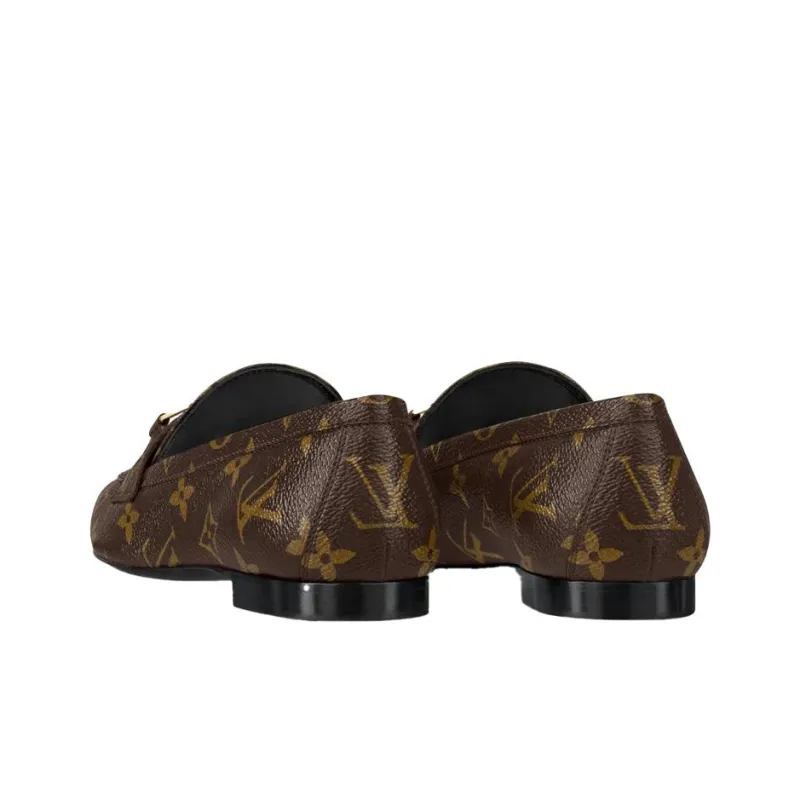 LOUIS VUITTON Lv Upper Case Flat Loafers 'Brown Monogram' Women's-3