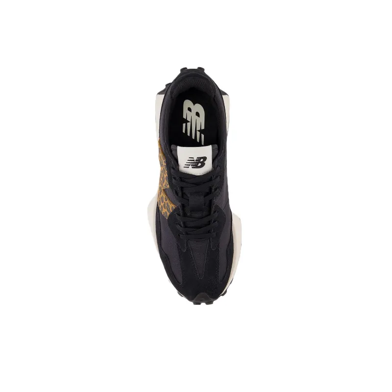 New Balance 327 Black Leopard Print White Women's-3