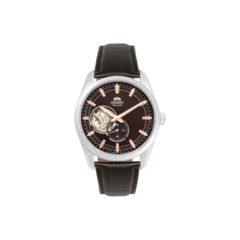ORIENT Automatic Mechanical Movement Leather Watch Bands Watch 41.5mm Men's Watch Black Dial