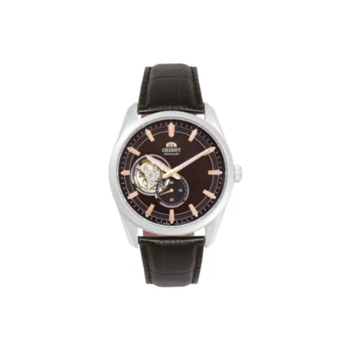 ORIENT Automatic Mechanical Movement Leather Watch Bands Watch 41.5mm Men's Watch Black Dial