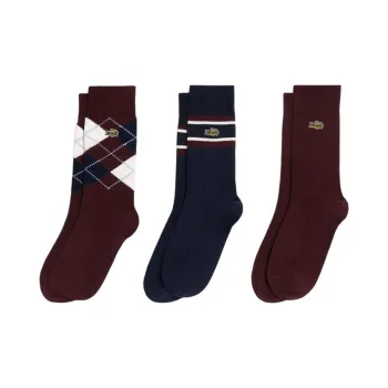LACOSTE Mid-Calf Socks Men's 3 Pack