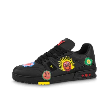 LOUIS VUITTON X Yayoi Kusama Sneaker 'Black With Icons'