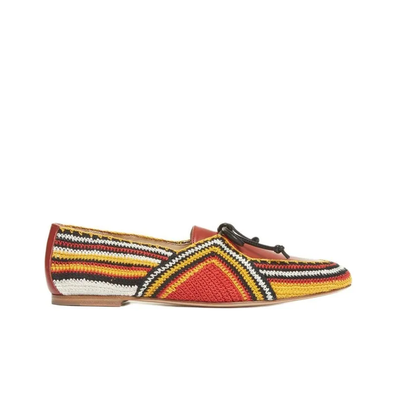 GABRIELA HEARST Rust Multi Loafers Women's Red-1