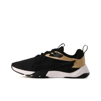 PUMA Zora Shine Anti-Slip Wear-Resistant Low-Top Sports Casual Shoes Women's Black Gold