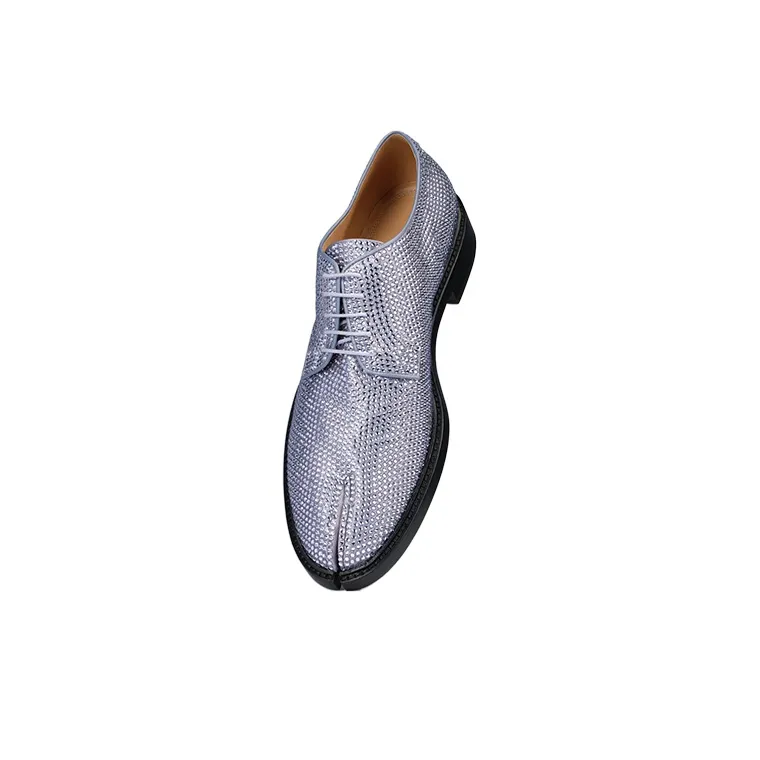 Maison Margiela Tabi Rhinestone-embellished Derby Shoes-2