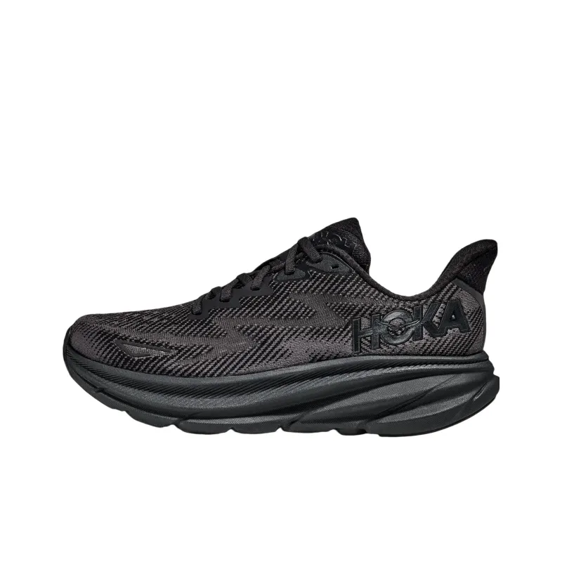HOKA ONE ONE Clifton 9 Wide 'Triple Black'-0