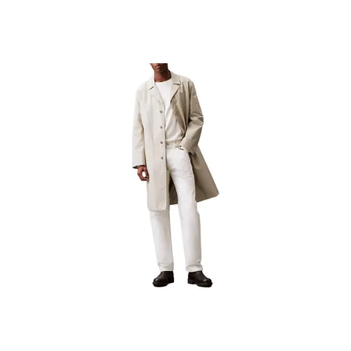 Calvin Klein Trench Coats Men Stone Color