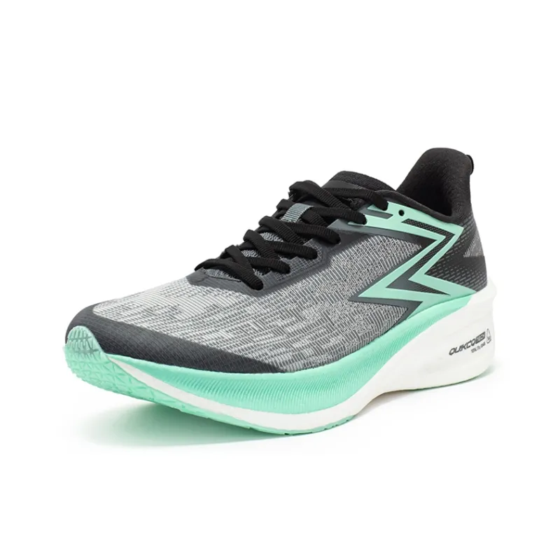 361° Flying ET 1.5 Aurora Mint Cushioned Wear Resistant Breathable Rebound Low Top Running Shoes Unisex Obsidian Black-1