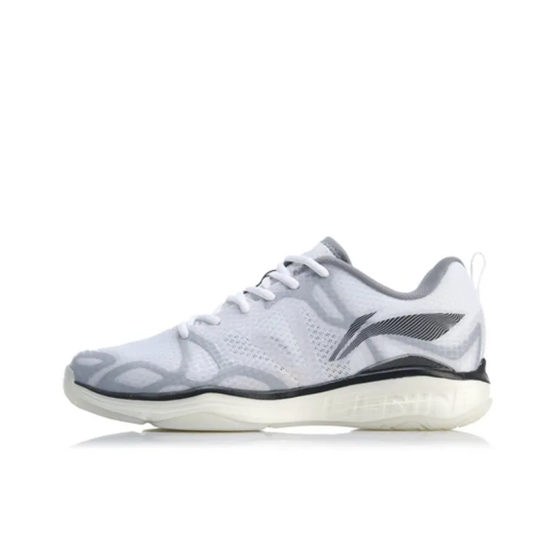 LiNing Low-Top Badminton Shoes Men's Standard White-0