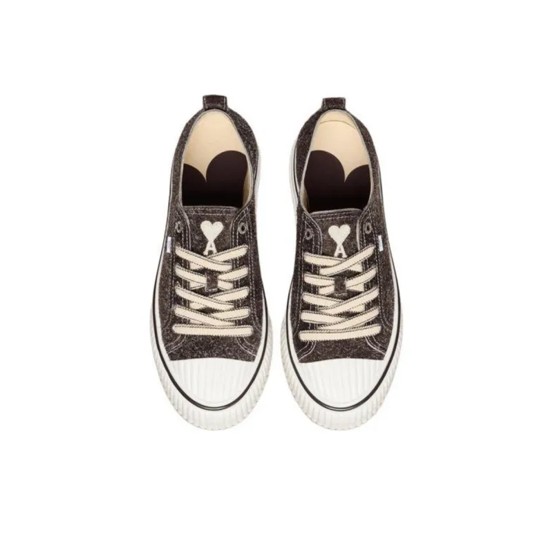 AMIPARIS Low Top Skateboard Shoes Unisex Dark Coffee-4