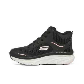 Skechers D'Lux Walker Cushioned Wear Resistant Breathable Mid Top Casual Shoes Women's Black