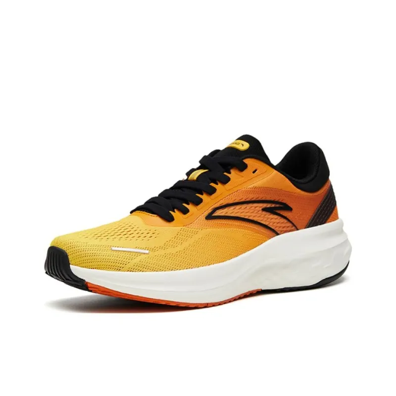 Anta LingFeng Cushioning Anti-Slip And Wear-Resistant Low-Top Running Shoes Black Yellow-1