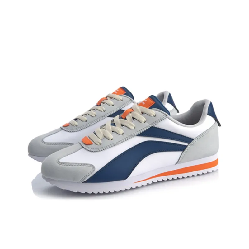 LiNing 3K Non slip Lightweight Low Top Sports Casual Shoes Men's White Gray Blue-2