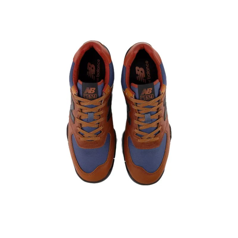 New Balance All Coasts Court 574 Shoes 'Brown Navy'-3