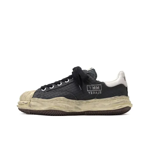 MIHARA YASUHIRO Blakey OG Sole DR Stylish Skateboarding Shoes Men's Black White Vintage Version