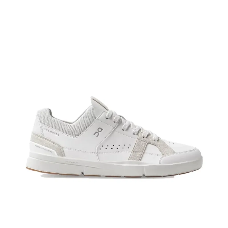 On ClubTHE ROGER Low Top Skateboard Shoes Men's White-1