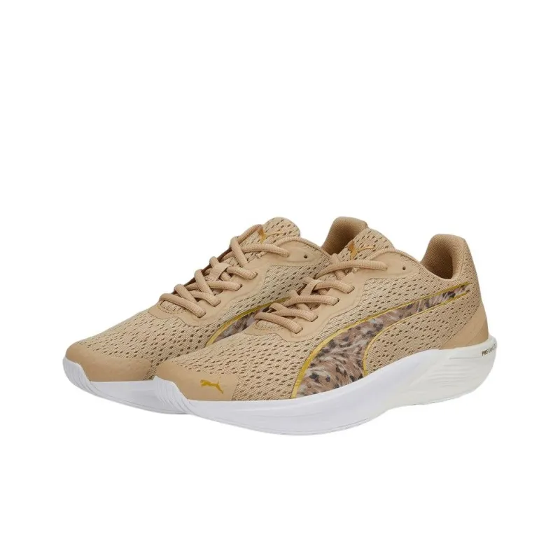 PUMA Feline ProFoam Safari Glam Anti-Slip Wear-Resistant Low-Top Running Shoes Women's Gold-2